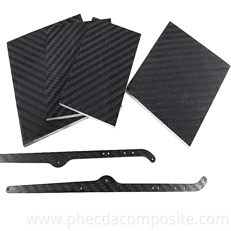 3k twill matte carbon fiber strip sheet panels